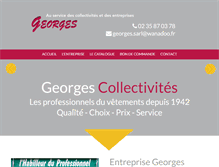 Tablet Screenshot of georges-collectivites.com